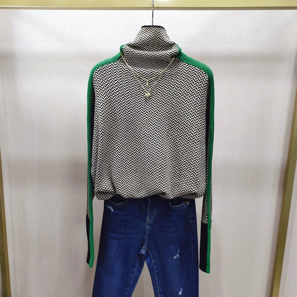 Elena- Jersey de cuello alto