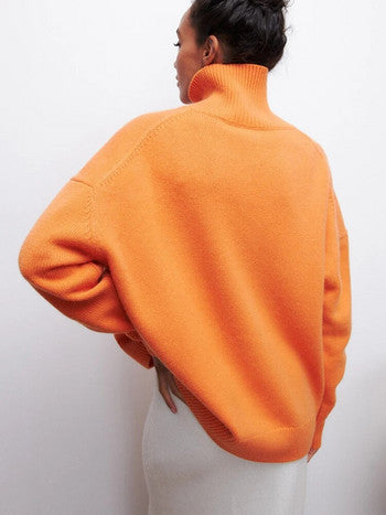 Elena I-Jersey de cuello alto