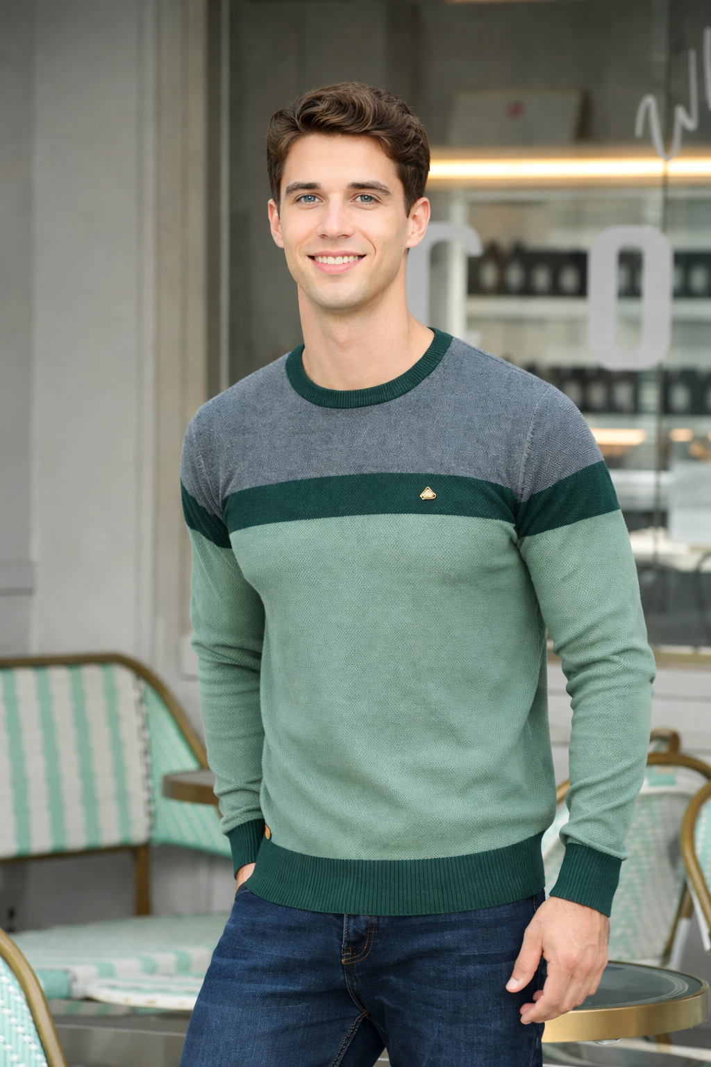 Pedro- Jersey de cuello de redondo